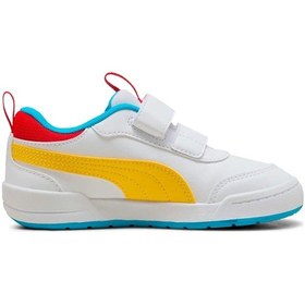 Resim Puma Multiflex 2 Color V Inf 402940-01 Ortopedik Bebek Çocuk Spor Ayakkabı Beyaz 