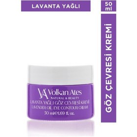 Resim Volkan Ates Natural & Beauty Lavanta Yağlı Göz Çevresi Kremi Cam Kavanoz 50 ML 