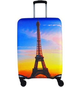 Resim Büyük Boy Valiz Kılıfı, Bavul Kılıfı, Valiz & Bavul Koruyucu Vk006 Çok Renkli 