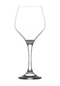 Resim LAV Ella Cam Goblet 6'lı 440 ml Ayaklı (Şarap Kadehi , Kokteyl Bardağı) 