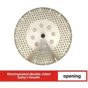 Resim Shineyee M14 Flanlı Elektroplated Elmas İki Yönlü Yıldızlı Taş Kesim Aracı Mermer, Seramik Çeramik İçin Verimli Kesim Φ180 U Dişli 