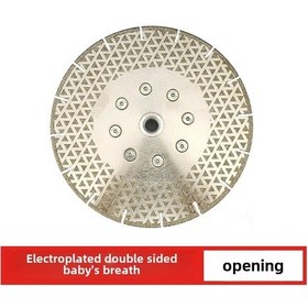Resim Shineyee M14 Flanlı Elektroplated Elmas İki Yönlü Yıldızlı Taş Kesim Aracı Mermer, Seramik Çeramik İçin Verimli Kesim Φ180 U Dişli 