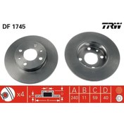 Resim VOTTO ON FREN DISKI AYNASI TEMPRA-TIPO-PUNTO-PANDA-MAREA-BRAVO-FIAT 500-ALFA ROMEO 145-146-155 