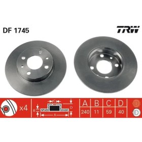Resim VOTTO ON FREN DISKI AYNASI TEMPRA-TIPO-PUNTO-PANDA-MAREA-BRAVO-FIAT 500-ALFA ROMEO 145-146-155 