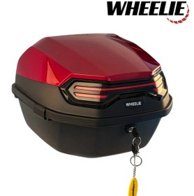 Resim Wheelıe Xt08-br 32 Litre Motosiklet Arka Çanta Koyu Kırmızı 