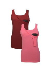 Resim Luvmabelly Myra1505 1507 Emzirme Atlet Seti-bordo Bordo 