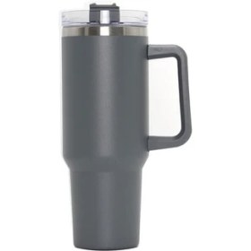 Resim Shun Shop Leopar Baskı Büyük Kapasite 304 Paslanmaz Çelik Saman Vakum Kupası 40OZ T -Araba Kupası (Yurt Dışından) 