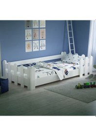 Resim Tuliplifeyapımarket Tuliplife Montessori Karyola Beyaz Oval Köşe (512289892) 