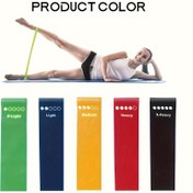 Resim 5 adet Direnç Bantları, Egzersiz Bantları, Tüm Vücut Fitness, Booty, Bacak, Kol, Esneme, Evde Spor Salonu, Fitness, Yoga ve Pilates için 