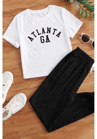 Resim Çocuk Atlanta Alt - Üst Eşofman Takımı Beyaz 