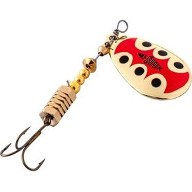 Resim Döner Kaşık - Fishack Glidex - Golden Ladybug - 7g - No:3 - Alabalık/turna/levrek Olta Kaşığı 