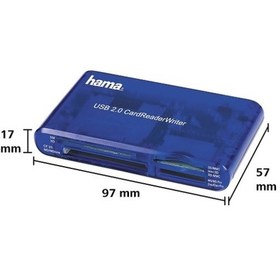 Resim Hama Usb 2.0 Kart Okuyucu 55348 Sd/Cf 