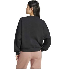 Resim Adidas Small Logo Feel Cozy Kadın Siyah Bisiklet Yaka Sweatshirt Siyah 