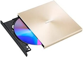 Resim ASUS ZenDrive-U8M SDRW-08U8M-U Harici Ultra İnce DVD Yazıcı, M-Disc, USB Type-C, Altın 