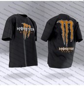 Resim Monster Energycanavar Enerji Logosu Bisiklet Forması 2025 Erkek Kadın Çocuk Kısa Kollu T-shirtkoyu Gri Koyu Gri 