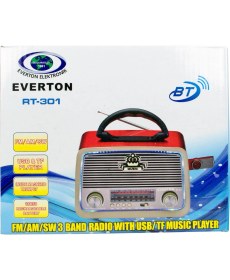 Resim Everton honey Rt-301 Nostalji Bluetooth Şarjlı Radyo Usb Sd Mp3 Player 
