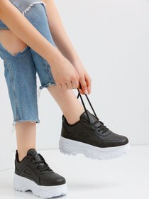 Resim Devida Kadın Beyaz Spor Ayakkabı 6 Cm Yüksek Rahat Air Taban Günlük Sneaker GX401 