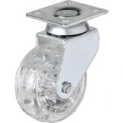 Resim 325 - 50X20 mm Şeffaf Makaralı Tablalı Teker 4 Adet 