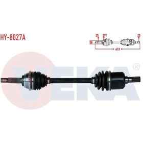 Resim Komple Aks Sol On Abslı 29 Dıs Uzunluk 613mm Hyundaı Accent Admıre 1.3 - 1.5 - 1 