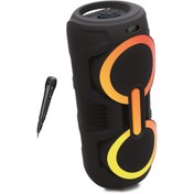 Resim Auris KLN220 25W 2*8 inç Mikrofonlu RGB Bluetooth Hoparlör 