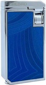 Resim Firebird Parlak Krom Çift Torch Puro Çakmağı - Mavi 