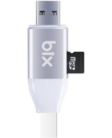 Resim Bix IData Pro Micro Sd Kart Okuyuculu Apple iPhone Uyumlu Şarj Kablosu (514862085) 