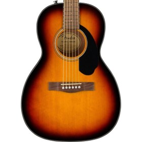 Resim Fender CP-60S Parlor Akustik Gitar - 3-Color Sunburst / Walnut 