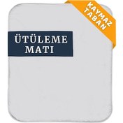 Resim Beylini Ütüleme Matı Masası Kılıfı Örtüsü Bezi, Keçeli,Süngerli 53x71 cm Gri 
