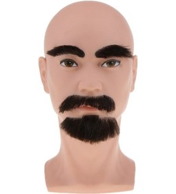 Resim Suntek Kısa Peruk Yapımı Için Sakallı Erkek Kozmetoloji 