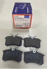 Resim APETECH AP848 - Renault Megane I-II Clio III Modus Peugeot 307 - 405 Arka Fren Balatası UYUMLU 