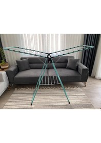 Resim Turkuaz Renkli Kanatlı Kurutmalık Elbise Çamaşır Kurutmalığı Kalı 