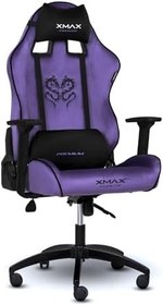 Resim XMAX Rio Balerion Terletmez Kadife Kumaş Mor Gaming Oyuncu Koltuğu 120 Kg Taşır 