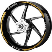 Resim Deeb Motosiklet Jant Şeridi Universal Sarı Beyaz Model S N11.48342 