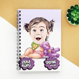 Resim Zeka Küpü Kız Karikatürlü Defter 
