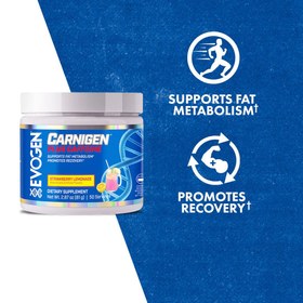 Resim Evogen Carnigen Plus Carnitine Powder Matrix with Caffeine & Acetyl L-Carnitine 50 Servis 