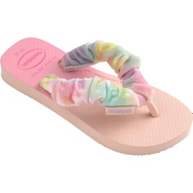 Resim Havaianas Pembe Kız Çocuk Terlik FLUFFY 