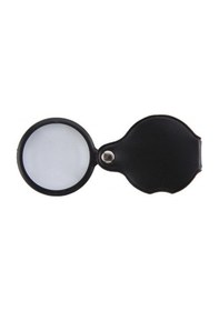 Resim Büro Ev Ofis Hediyesi İçin 5x 50mm Büyüteç Deri Kaplama Prestij Katlanır Mini Cep Büyüteci 