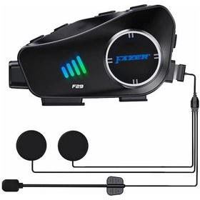 Resim Motosiklet Kask İnterkom Su Geçirmez 1080p Hd Sürüş Kaydedici Kamera 5.3 Bluetooth 