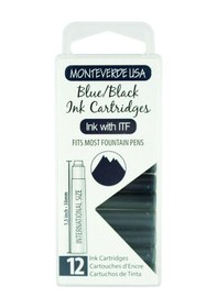 Resim Monteverde Dolma Kalem Kartuşu Blue Black G305Bb 