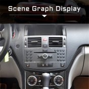 Resim Explosion1 Mercedes-Benz C Sınıfı W204 2007-2010 Için 3x Karbon Fiber Merkez Konsol Trim Şeridi (Yurt Dışından) 