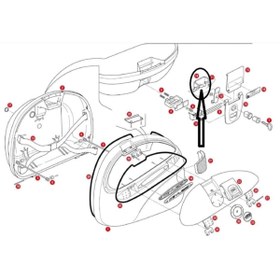 Resim Givi Z312 Çanta Tabla Dügmesı Montaj Sacı E26-E29-E300-E30-E33-E41-E42-E360-E280-E46-E460 