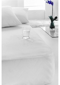 Resim Evony Çift Kişilik Köşe Lastikli Sıvı Geçirmez Alez 160x200 Cm Beyaz 