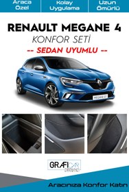 Resim GRAFICAR DESIGN Renault Megane 4 Sedan Uyumlu Konfor Seti -araç Içi Kumaş Izolasyon Amaçlı Kaplama 