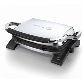 Resim Korkmaz A328-05 Tostkolik 1800 W Tost Makinesi - Izgara Fonksiyonu, Sökülebilir Granit Döküm Plaka, İnoks 