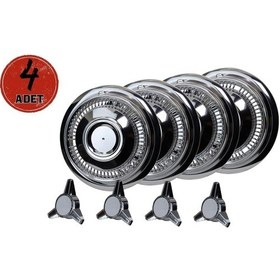 Resim Jant Kapağı Kırılmaz Fırfırlı Gölge Model 16" Abs Krom Paslanmaz 4'lü Takım Olarak 
