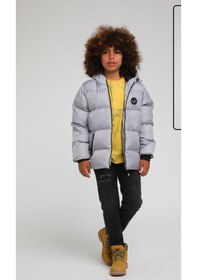 Resim Jack Lions Erkek Çocuk Kapüşonlu Şişme Stoperli Rüzgara Soğuğa Dayanıklı Mont-13448-grı Gri 