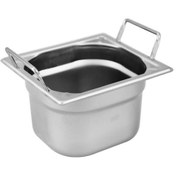 Resim Öztiryakiler Saplı Köşe Desenli Gastronom Küvet, 20 Cm, 1/6 