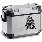 Resim Ogec Worx Kuru Kafa Desenli Dakar Motosiklet Çanta Sticker Etiket Modeli - 2 