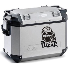 Resim Ogec Worx Kuru Kafa Desenli Dakar Motosiklet Çanta Sticker Etiket Modeli - 2 