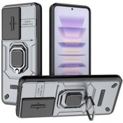 Resim Xiaomi Redmi K60 5g Sürgülü Camshield Tpu + Pc Darbeye Dayanıklı Telefon Kılıfı Tutucu İle 
